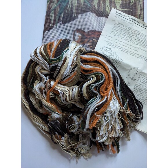 Vintage Tiger in Bamboo Needlepoint Kit Candamar Designs Something Special 30064 - Picture 6 of 7